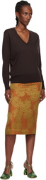 Dries Van Noten Brown Wool Sweater