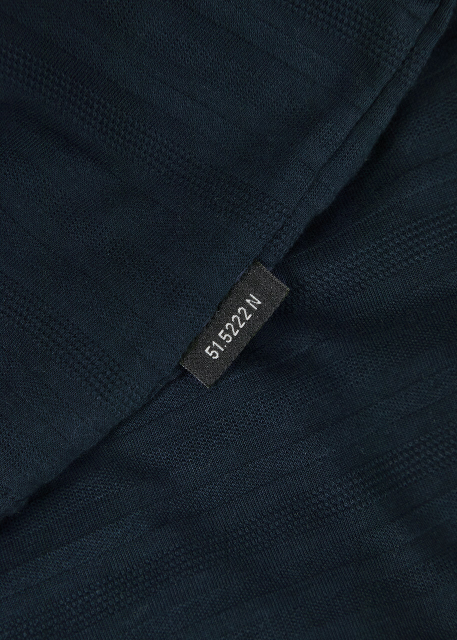 Oliver Spencer Conduit Striped Knit T-shirt Navy