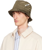 Jacquemus Khaki Le Chouchou 'Le bob Ovalie' Hat