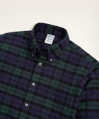 Brooks Brothers Men's Regent Regular-Fit Portuguese Flannel Shirt | Navy/Green