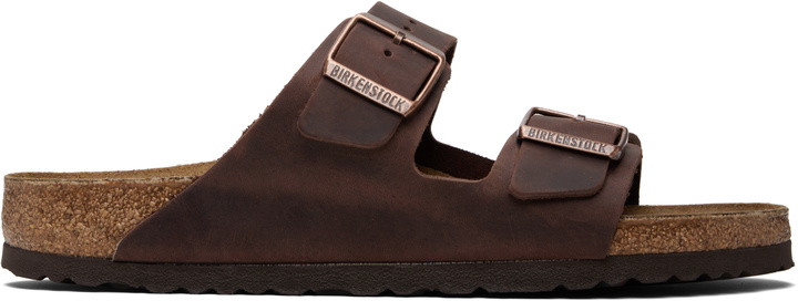 Photo: Birkenstock Brown Regular Arizona Oiled Leather Sandals