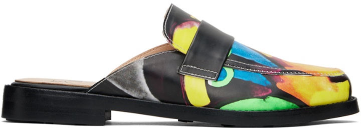 Photo: KidSuper Multicolor Bauhaus Face Slip-on Loafers