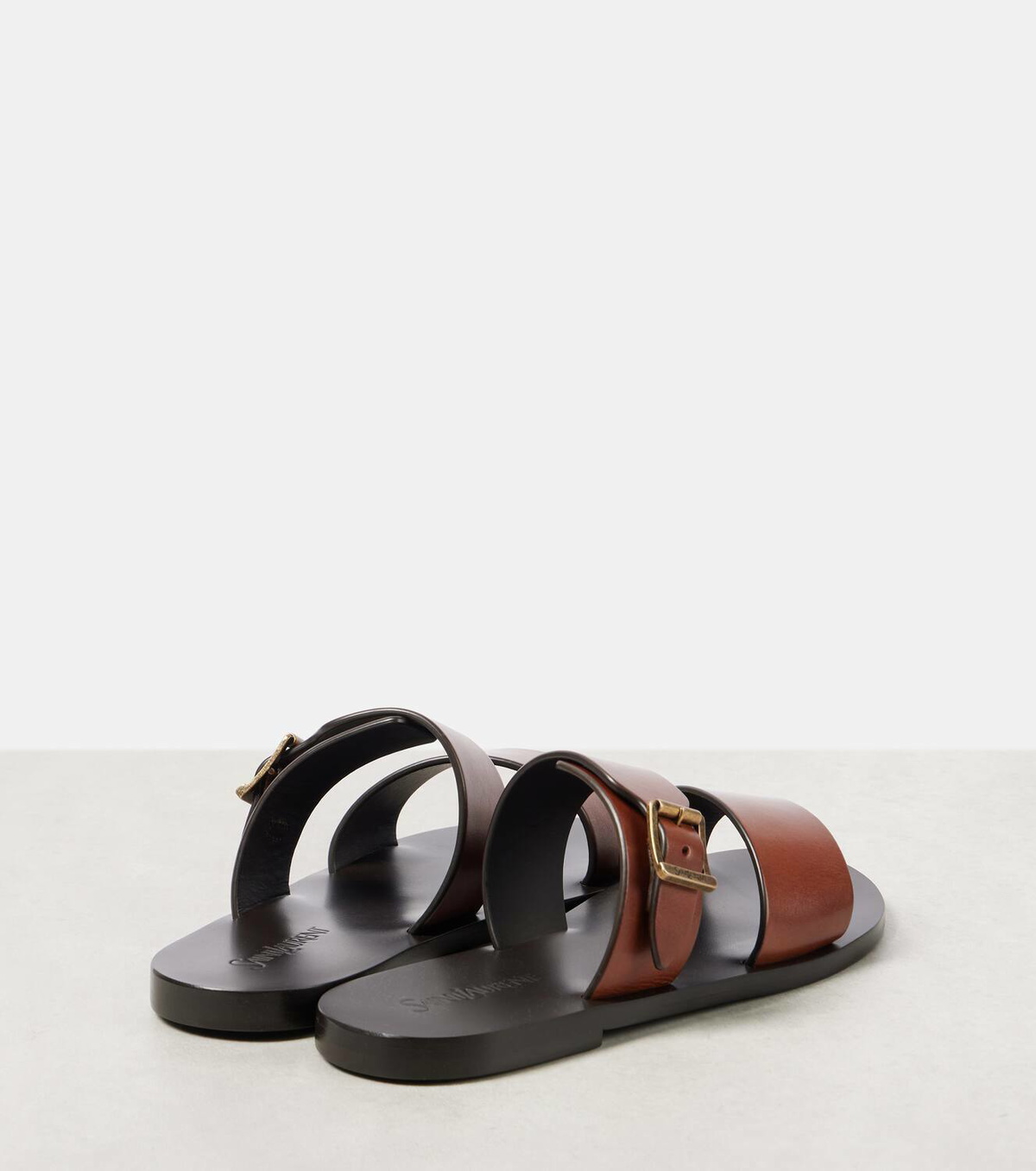 Saint Laurent Ios leather slides