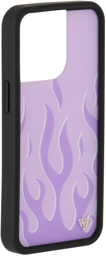 Wildflower Purple Lavender Flames iPhone 13 Pro Case