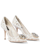 Dolce&Gabbana Belluci embellished lace pumps