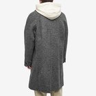 A.P.C. Men's Gaston Wool Overcoat in Heathered Grey