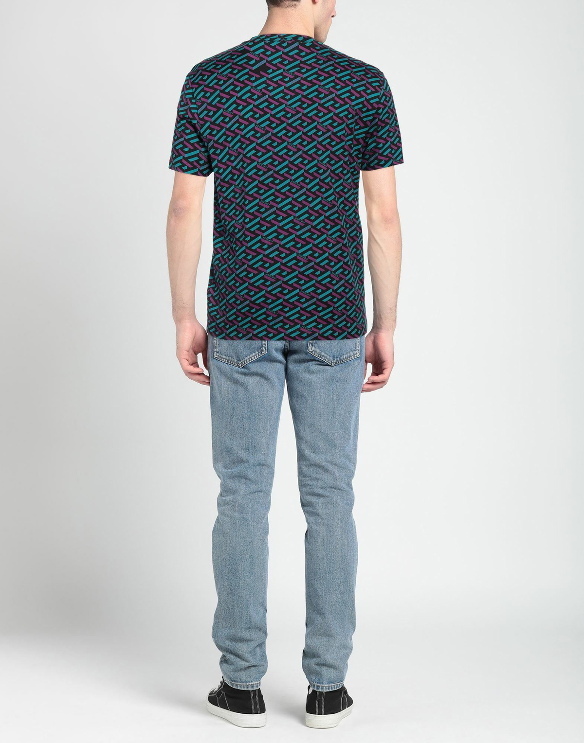 Versace Mens T-shirt Turquoise