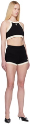 AMIRI Black & Off-White MA Cropped Tank Top