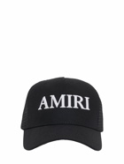 AMIRI Logo Cotton Canvas Trucker Hat