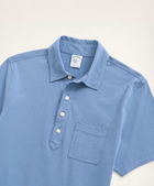 Brooks Brothers Men's Vintage Jersey Polo Shirt | Pale Blue