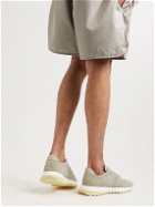 Fear of God - Panelled Suede and Mesh Sneakers - Gray