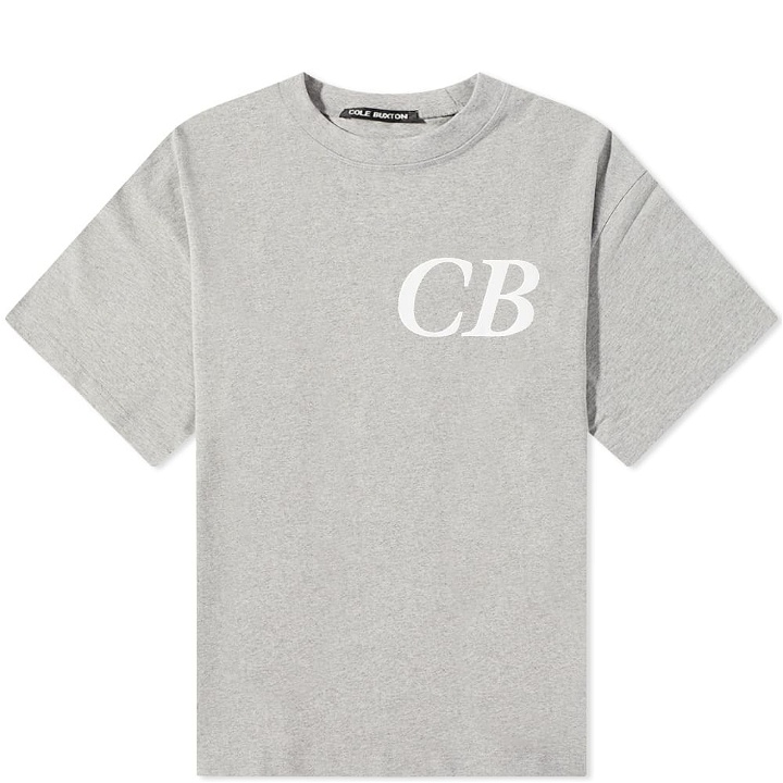 Photo: Cole Buxton Men's Italic CB T-Shirt in Grey Marl