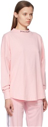 Palm Angels Pink Cotton Long Sleeve T-Shirt