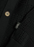 Les Deux Checked-weave Cotton-knit Shirt Black