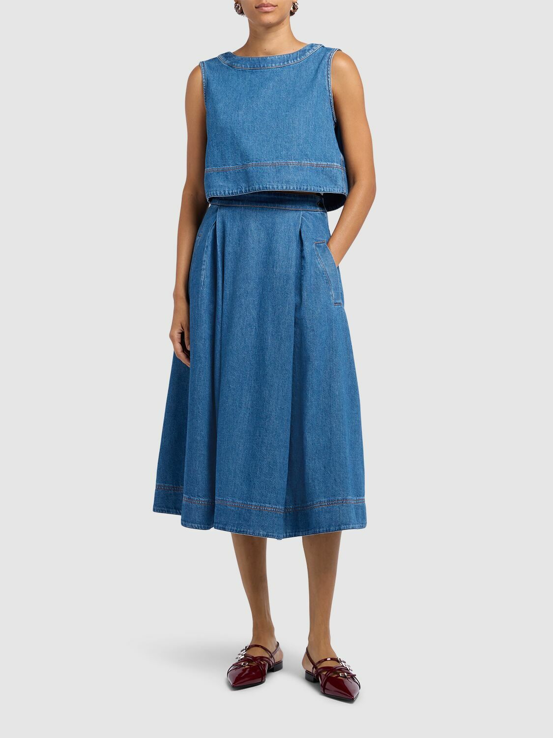 Weekend Max Mara◆MAGIA◆ノンスリーブデニムトップス 5161015606002-b-magia.jpg
