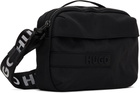 Hugo Black Recycled Nylon Canvas Bag