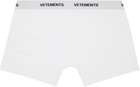 VETEMENTS White Logo-Woven Boxer Briefs