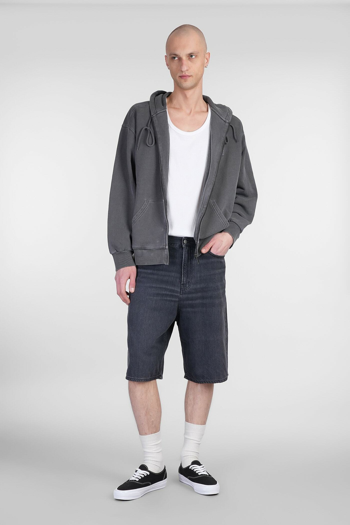 Haikure Jo Shorts In Black Denim