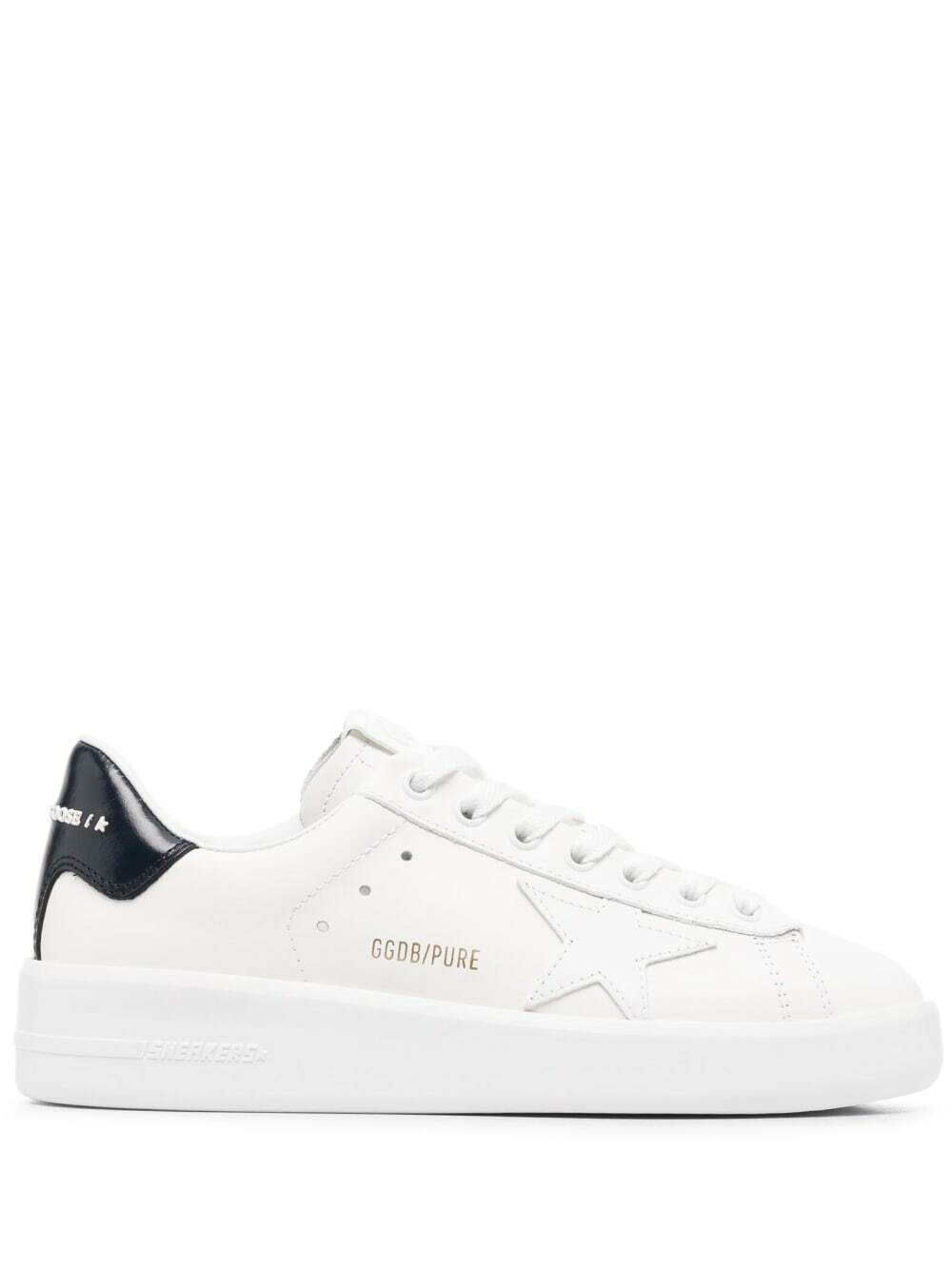 GOLDEN GOOSE - Purestar Leather Sneakers Golden Goose Deluxe Brand