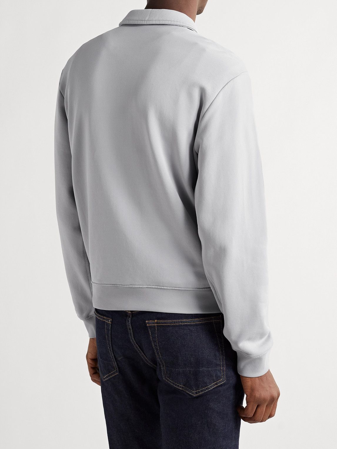 TOM FORD - Jersey Half-Zip Sweatshirt - Gray TOM FORD