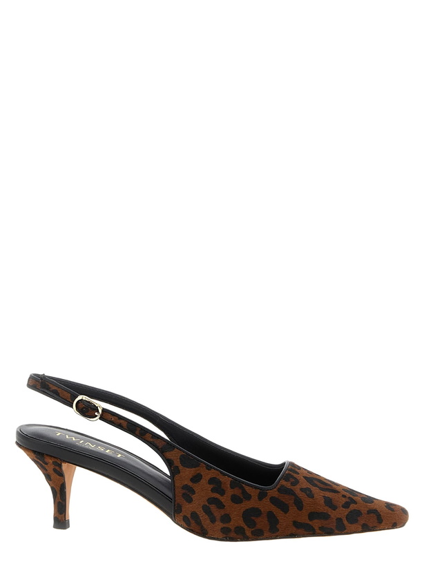Photo: TwinSet Animal Print Slingbacks