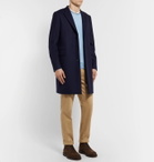 John Smedley - Astin Slim-Fit Contrast-Tipped Sea Island Cotton Sweater - Blue
