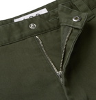 A.P.C. - Slim-Fit Cotton-Twill Cargo Shorts - Green