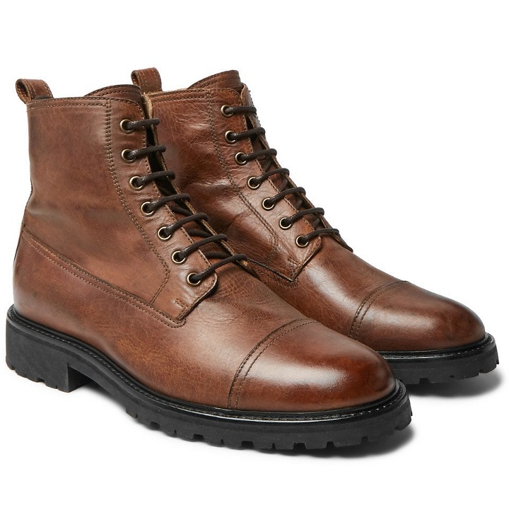 Photo: Belstaff - Alperton 2.0 Leather Boots - Brown