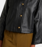 Max Mara Bouquet leather jacket