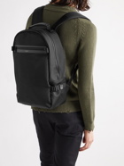 SAINT LAURENT - City Trekking Leather-Trimmed Shell Backpack - Black