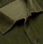 Incotex - Cotton-Blend Corduroy Overshirt - Green