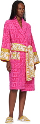 Versace Pink 'I Heart Baroque' Bathrobe