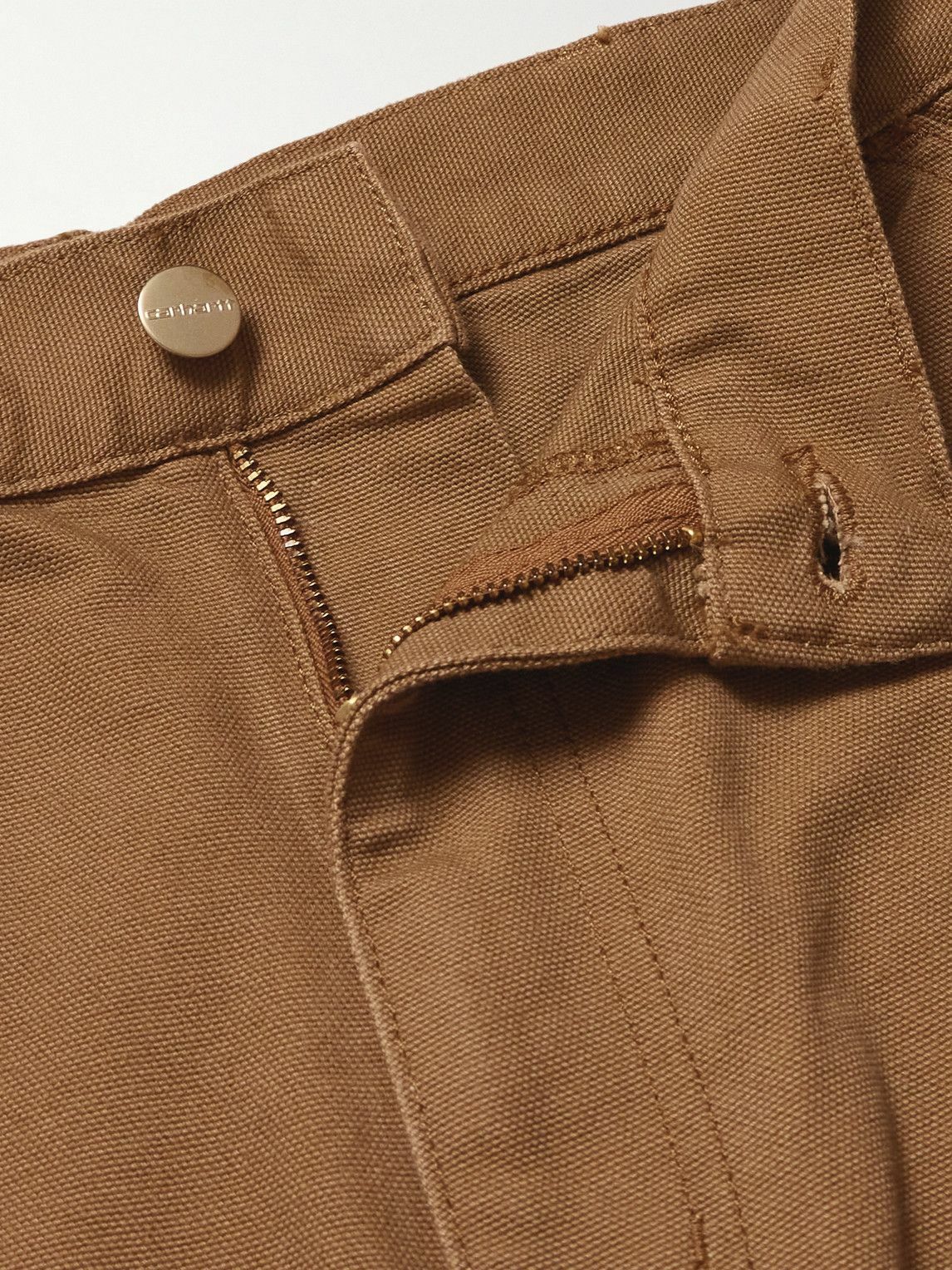 Carhartt WIP - Double Knee Straight-Leg Cotton-Canvas Carpenter Trousers - Brown