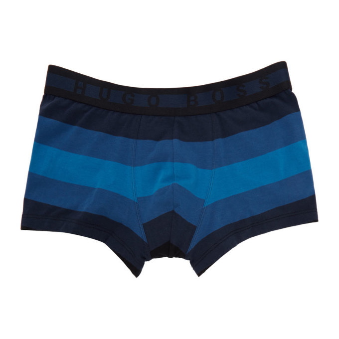 Boss Blue Striped Boxer Briefs BOSS