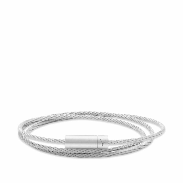 Photo: Le Gramme Brushed Triple Cable Bracelet