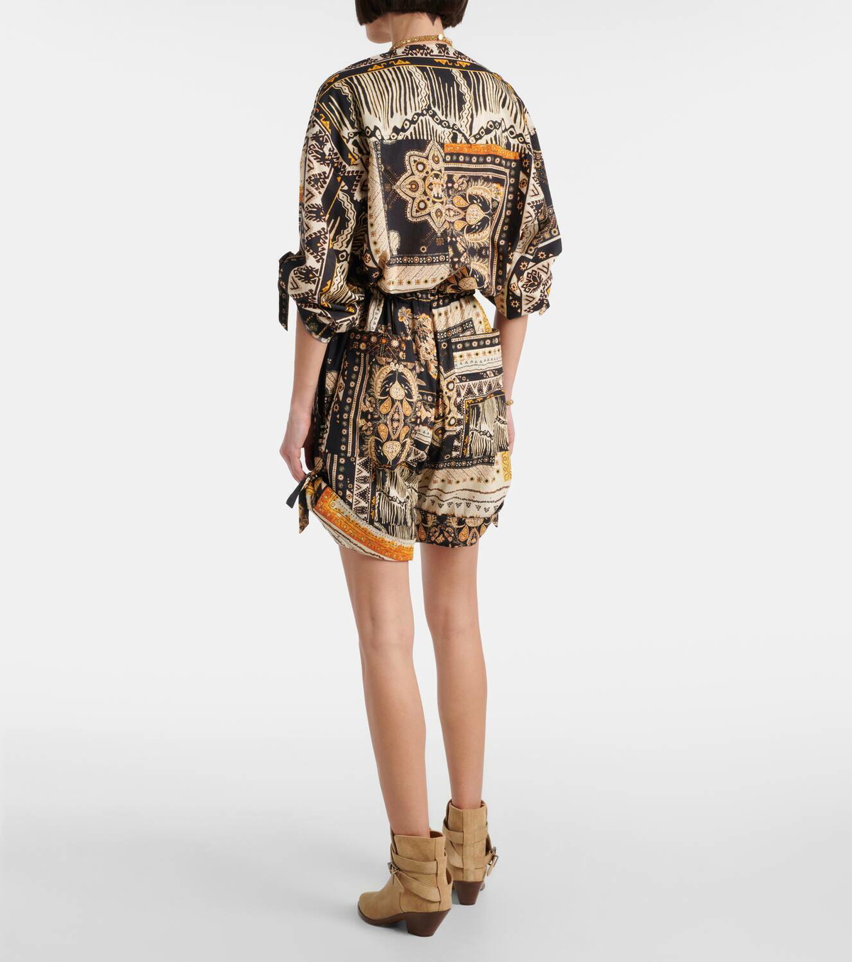 Marant Etoile Niely printed cotton romper