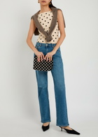 Reformation Dusk Polka dot Jersey Tank White