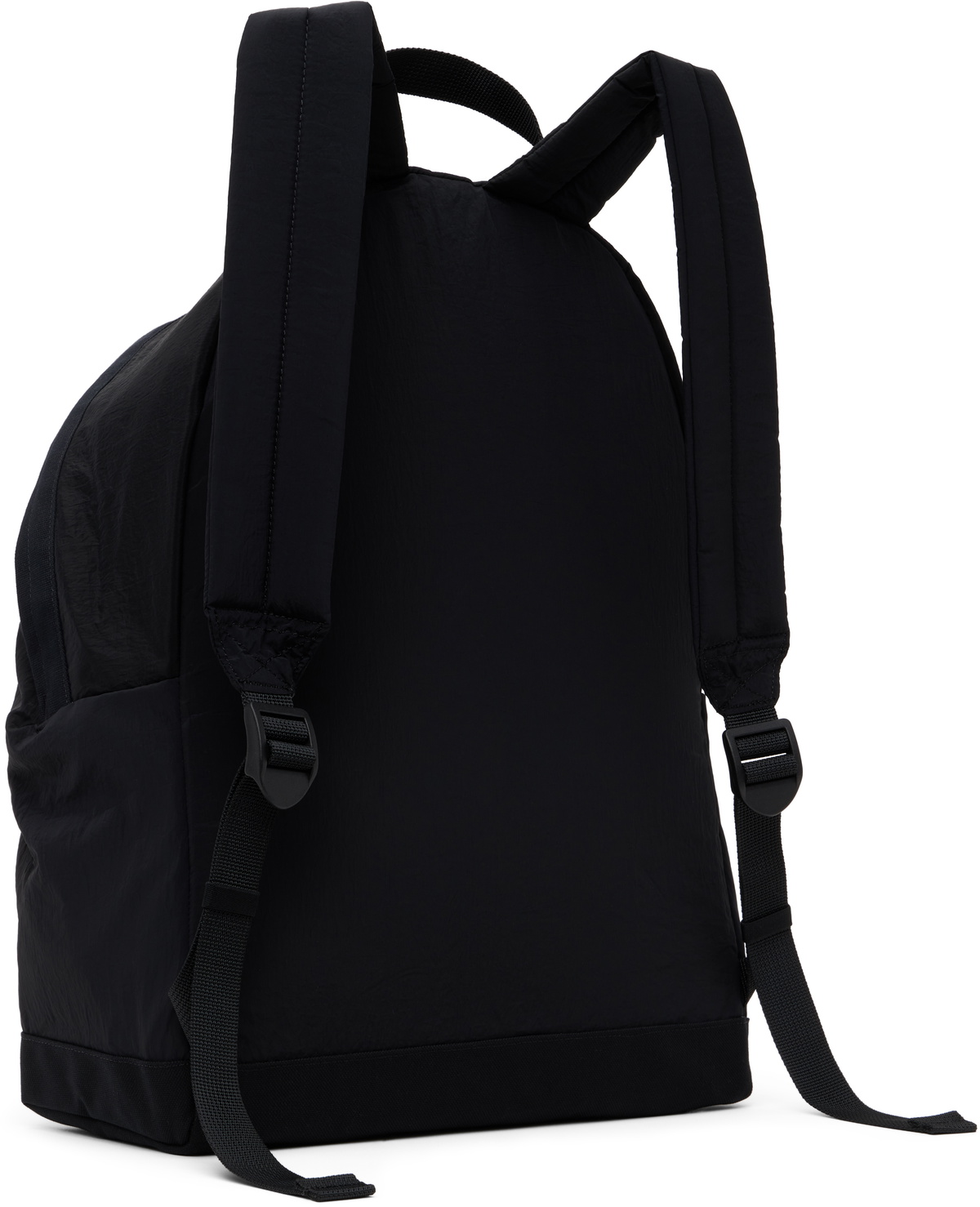 Stone Island Junior Kids Black Nylon Metal In Econyl Backpack