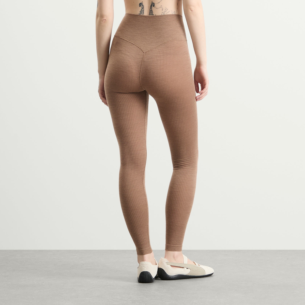 SKIMS Women's Seamless Sheer Wool Legging in Sienna