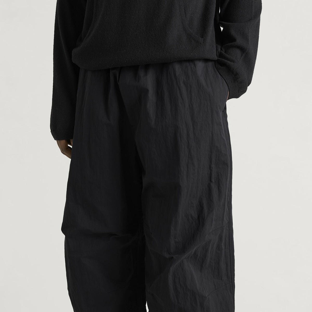 Studio Nicholson Men's Caro Belted Pant in Black