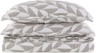 Dusen Dusen Gray & White Scallop Coverlet Bed Set, Full/Queen
