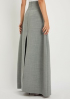 A.W.A.K.E Mode Trousers-effect Woven Maxi Skirt Grey
