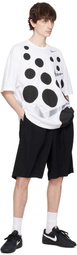 Black Comme des Garçons White Nike Edition Oversized T-shirt