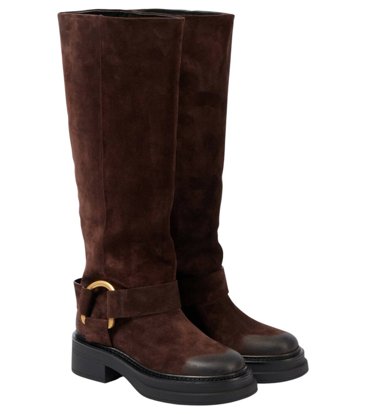 Photo: Dorothee Schumacher Suede Softness knee-high biker boots