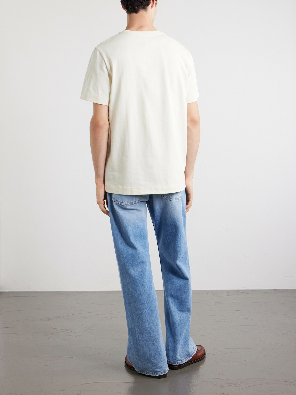A.P.C. - Oliver Logo-Embroidered Cotton-Jersey T-Shirt - Neutrals
