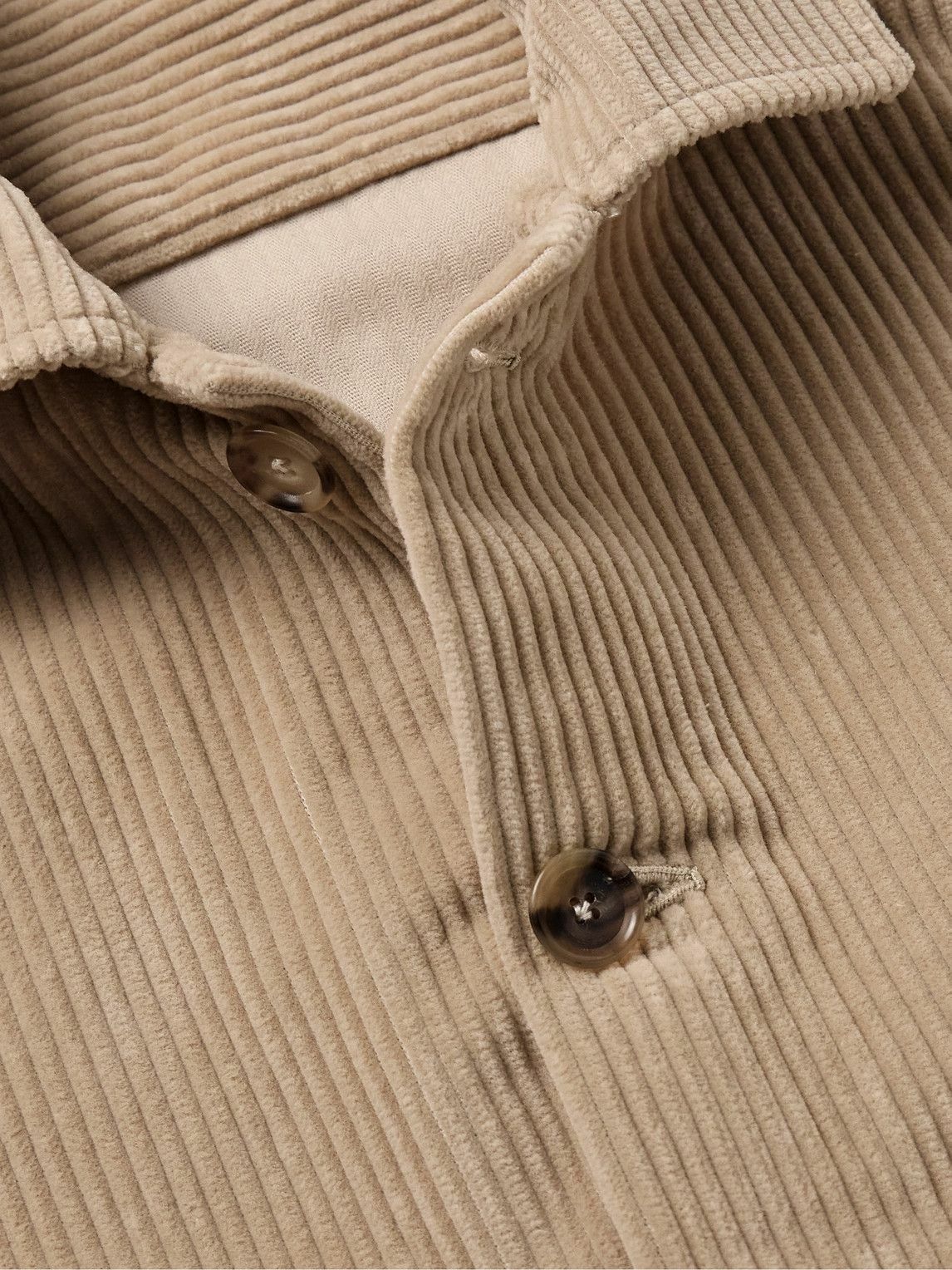 De Petrillo - Cotton-Corduroy Jacket - Neutrals De Petrillo