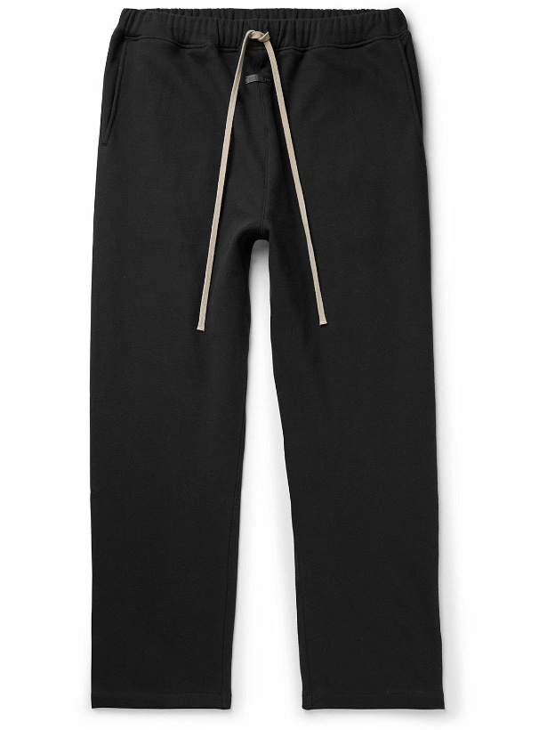 Photo: Fear of God - Eternal Straight-Leg Cotton-Jersey Sweatpants - Black