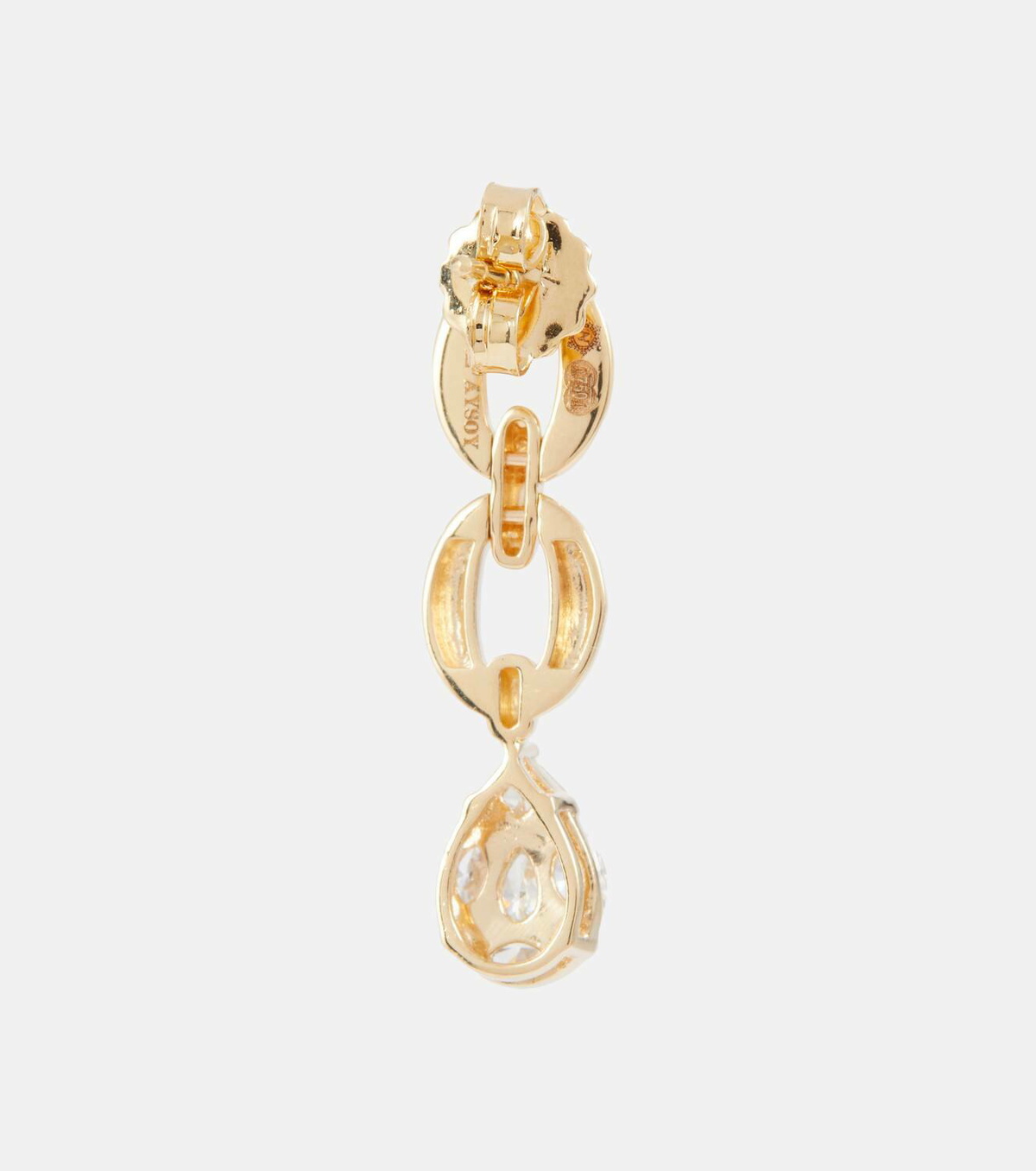 Nadine Aysoy Catena 18kt yellow gold earrings with diamonds