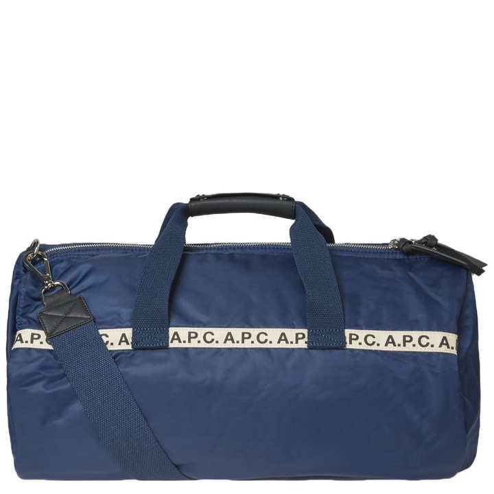 Photo: A.P.C. Maybellene Tape Logo Gym Bag