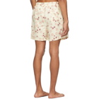 Solid and Striped Off-White The Classic Daisy Swim Shorts